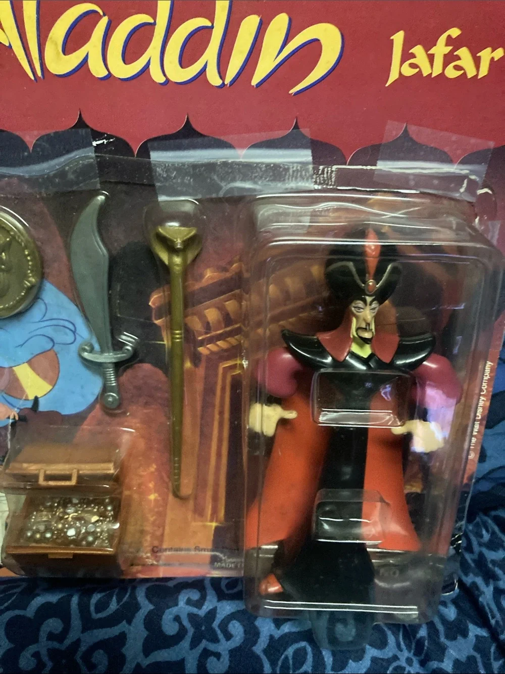 Disney Jafar Action Figure with Red & Black Robe and Gold Accessories
